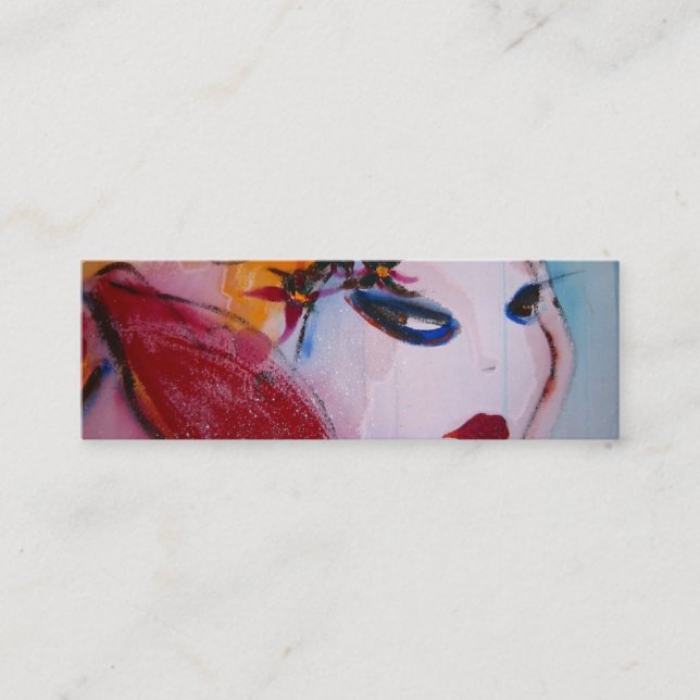 "Blondie & I" Mini Business Card (Front)