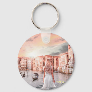 Blondie In Romantic Venice Key Ring