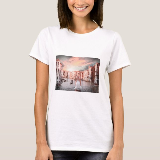 Blondie In Romantic Venice         T-Shirt (Front)