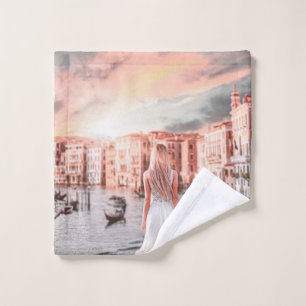 Blondie In Romantic Venice Wash Cloth