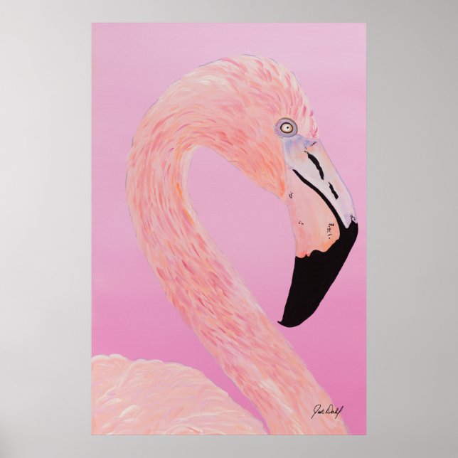 Blondie The Flamingo - By Just Dahl Poster (Front)