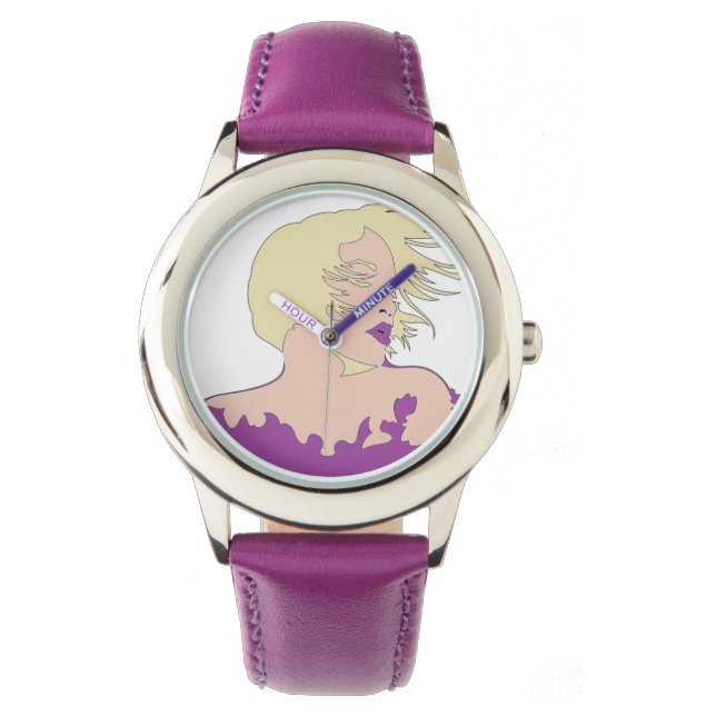 Blondie wrapped in purple Watch (Front)