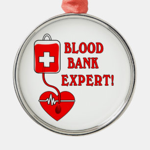 BLOOD BANK EXPERT METAL TREE DECORATION