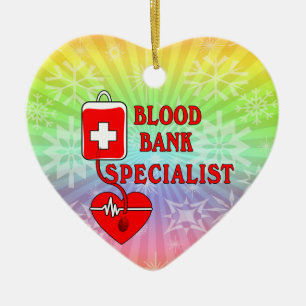 BLOOD BANK SPECIALIST CERAMIC TREE DECORATION
