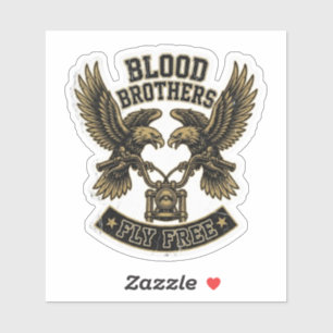 Blood Brothers Fly Free Dual Eagle Motorcycle