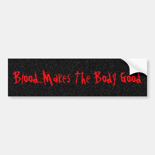 Blood Bumper Sticker (Front)