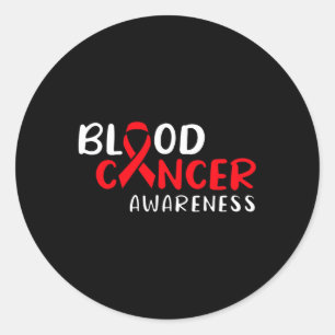Blood Cancer Awareness 3 Classic Round Sticker