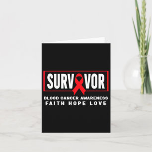 Blood Cancer Awareness - Blood Cancer Survivor Card