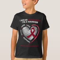 Blood Cancer Awareness Burgundy Multiple Myeloma W