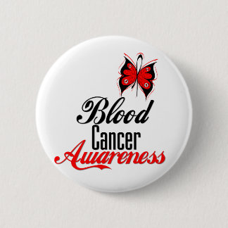 Blood Cancer Awareness Butterfly 6 Cm Round Badge