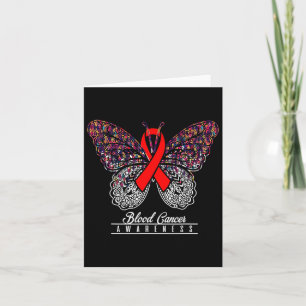 Blood Cancer Awareness Butterfly Lovers Gifts 2 Card