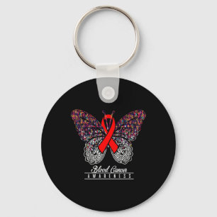 Blood Cancer Awareness Butterfly Lovers Gifts 2 Key Ring