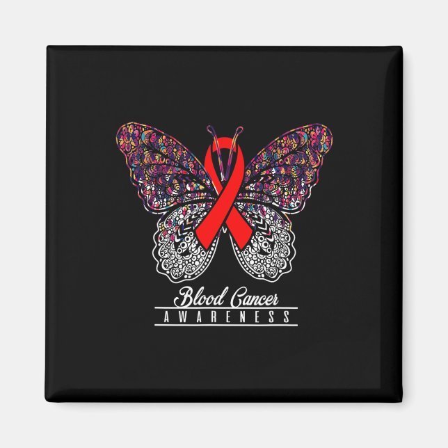 Blood Cancer Awareness Butterfly Lovers Gifts 2  Magnet (Front)