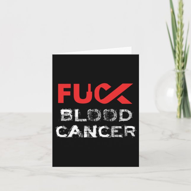 Blood Cancer Awareness  Card (Front)