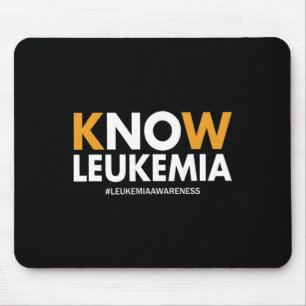 Blood Cancer Awareness Gifts Men Women Kids Know L Mouse Mat
