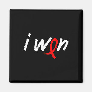 Blood Cancer Awareness - I Won Survivor Fighter Magnet
