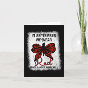 Blood Cancer Awareness In September We Wear Red Bu Card