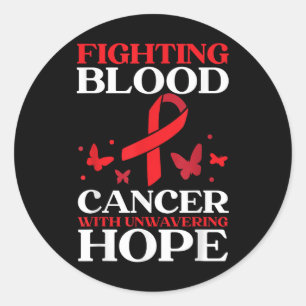 Blood Cancer Awareness Leukaemia Lymphoma Myeloma Classic Round Sticker