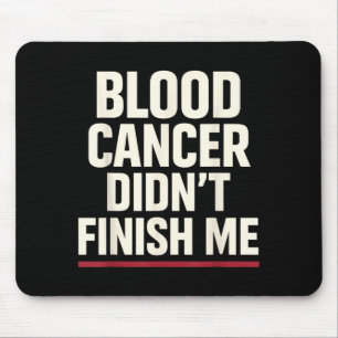 Blood Cancer Awareness Leukaemia Lymphoma Survivor Mouse Mat