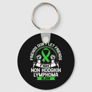 Blood Cancer Awareness Lime Green Ribbon Key Ring