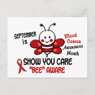 Blood Cancer Awareness Month Bee 1.1 Postcard