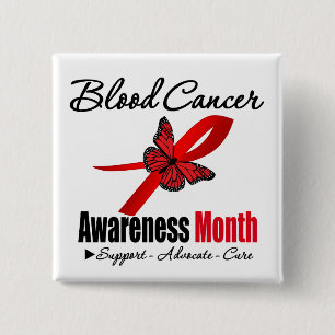 Blood Cancer Awareness Month Recognition 15 Cm Square Badge