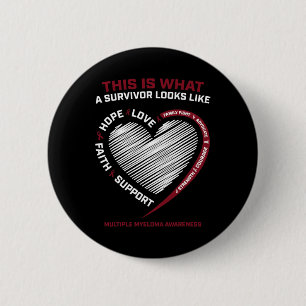 Blood Cancer Awareness Products Multiple Myeloma S 6 Cm Round Badge