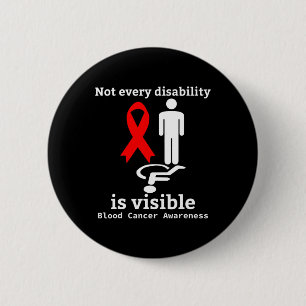 Blood Cancer Awareness Red Ribbon Support 1 6 Cm Round Badge