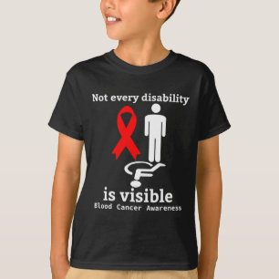 Blood Cancer Awareness Red Ribbon Support 1 T-Shirt