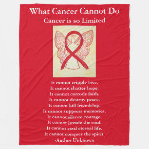 Blood Cancer Awareness Ribbon Fleece Blankets