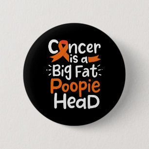 Blood Cancer Awareness Ribbon Leukaemia Poopie Hea 6 Cm Round Badge