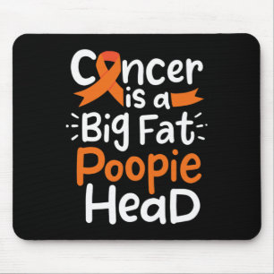 Blood Cancer Awareness Ribbon Leukaemia Poopie Hea Mouse Mat