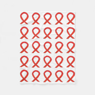 Blood Cancer Awareness Ribbon Soft Fleece Blankets