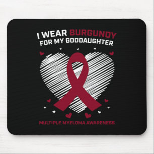 Blood Cancer Burgundy Goddaughter Multiple Myeloma Mouse Mat