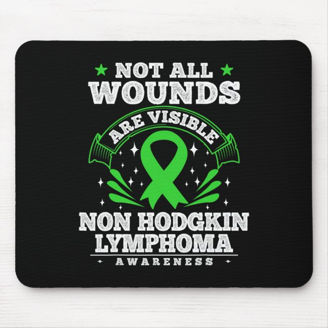 Blood Cancer Gift Non Hodgkin Lymphoma Awareness R Mouse Mat (Front)