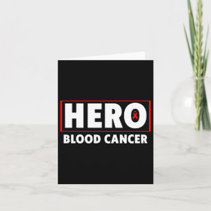Blood Cancer - Hero Blood Cancer Awareness  Card