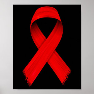 Blood Cancer HIVAIDS Awareness Red Ribbon Week Awa Poster
