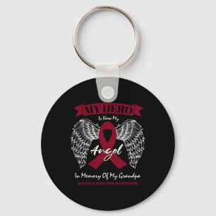 Blood Cancer In Memory Of Grandpa Multiple Myeloma Key Ring