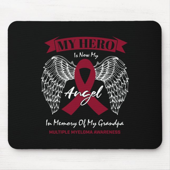 Blood Cancer In Memory Of Grandpa Multiple Myeloma Mouse Mat (Front)
