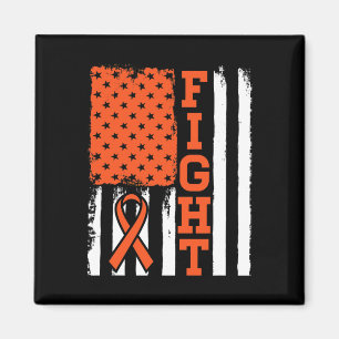 Blood Cancer Leukaemia Fight Flag - Cancer Awarene Magnet