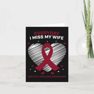 Blood Cancer Products Gifts Wife Multiple Myeloma  Card