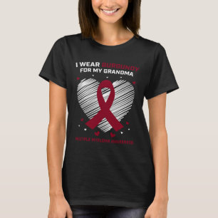 Blood Cancer Products Grandma Multiple Myeloma Awa T-Shirt