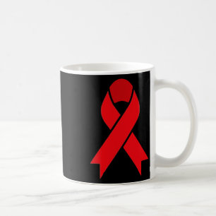 Blood Cancer Red Ribbon Week Awareness Hivaids Awa Coffee Mug