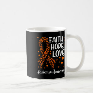 Blood Cancer Ribbon Faith Hope Love Leukaemia Awar Coffee Mug