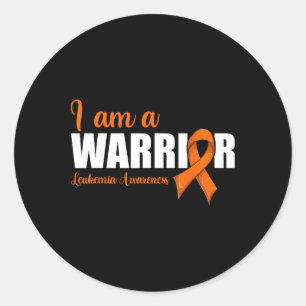 Blood Cancer Ribbon Leukaemia Awareness  Classic Round Sticker