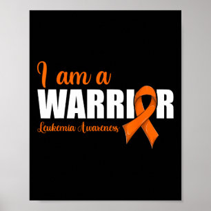 Blood Cancer Ribbon Leukaemia Awareness  Poster