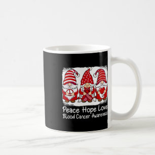 Blood Cancer Support Gnomes With Ribbon Red Coffee Mug