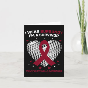 Blood Cancer Survivor Multiple Myeloma Awareness P Card
