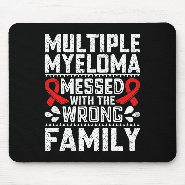 Blood Cancer Survivor Plasma Cell Myeloma Awarenes Mouse Mat (Front)