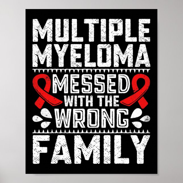 Blood Cancer Survivor Plasma Cell Myeloma Awarenes Poster (Front)